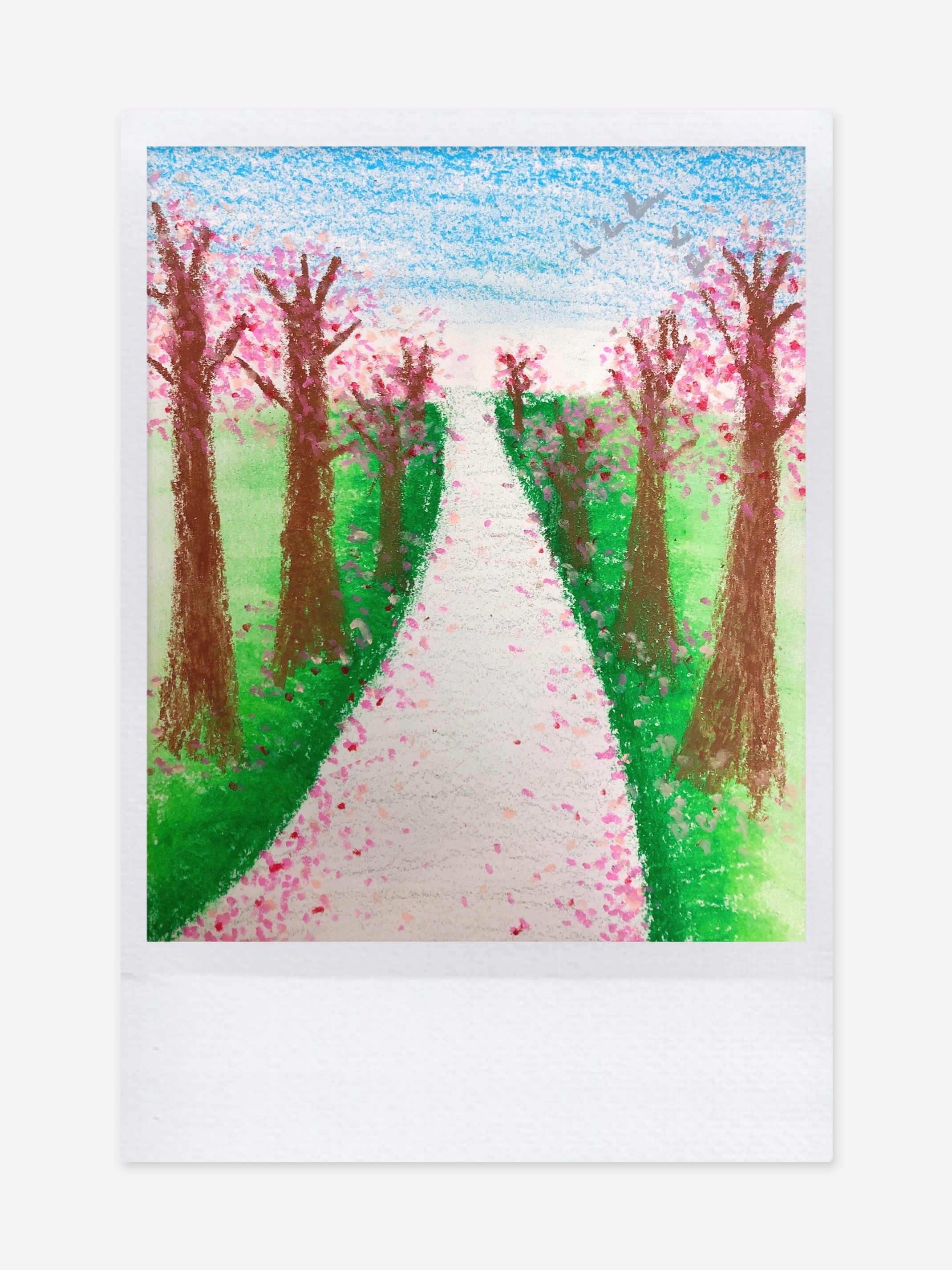 【小学·学生作品】油画棒里的春天——绘画作品展示