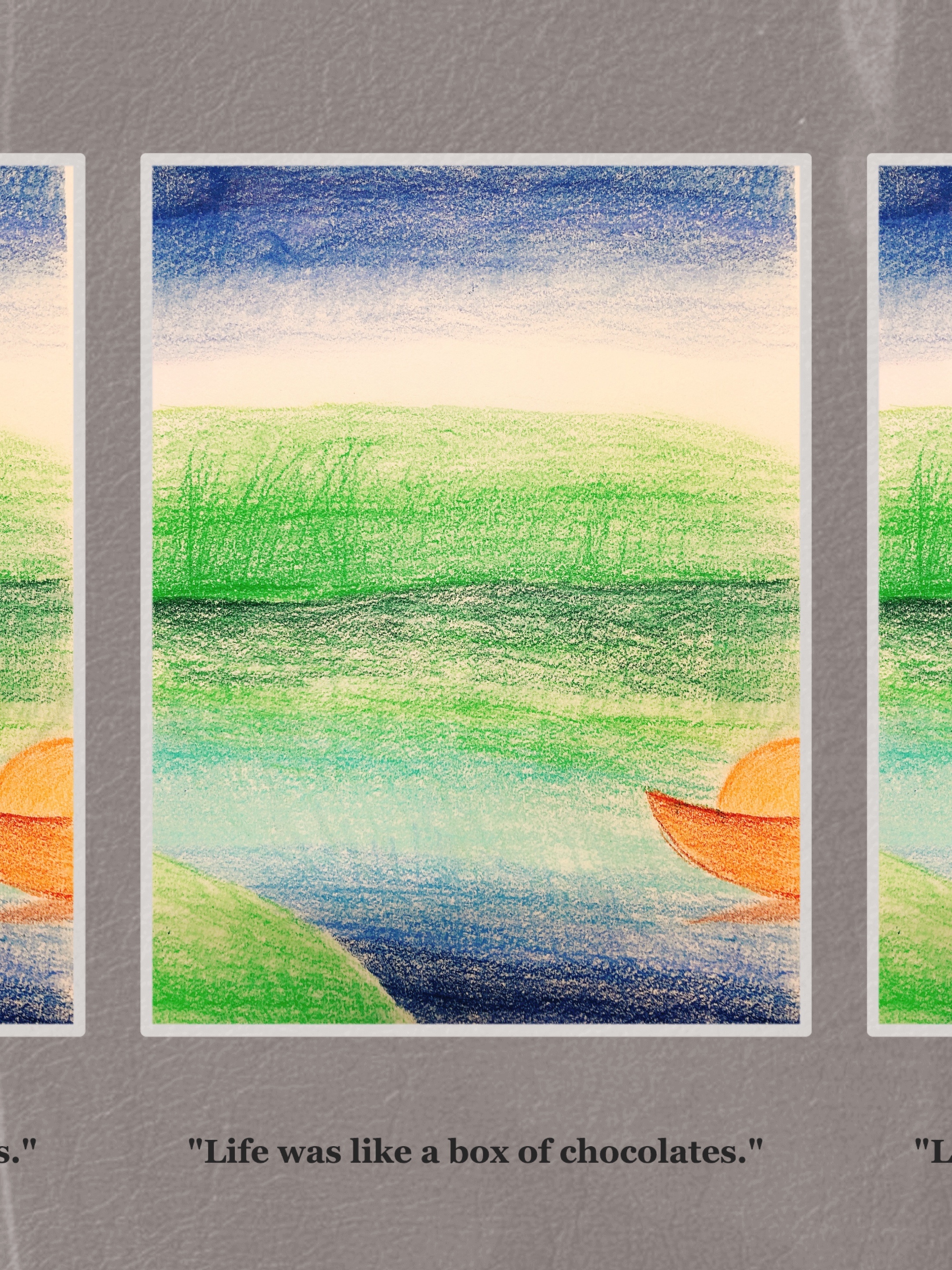 【小学·学生作品】油画棒里的春天——绘画作品展示