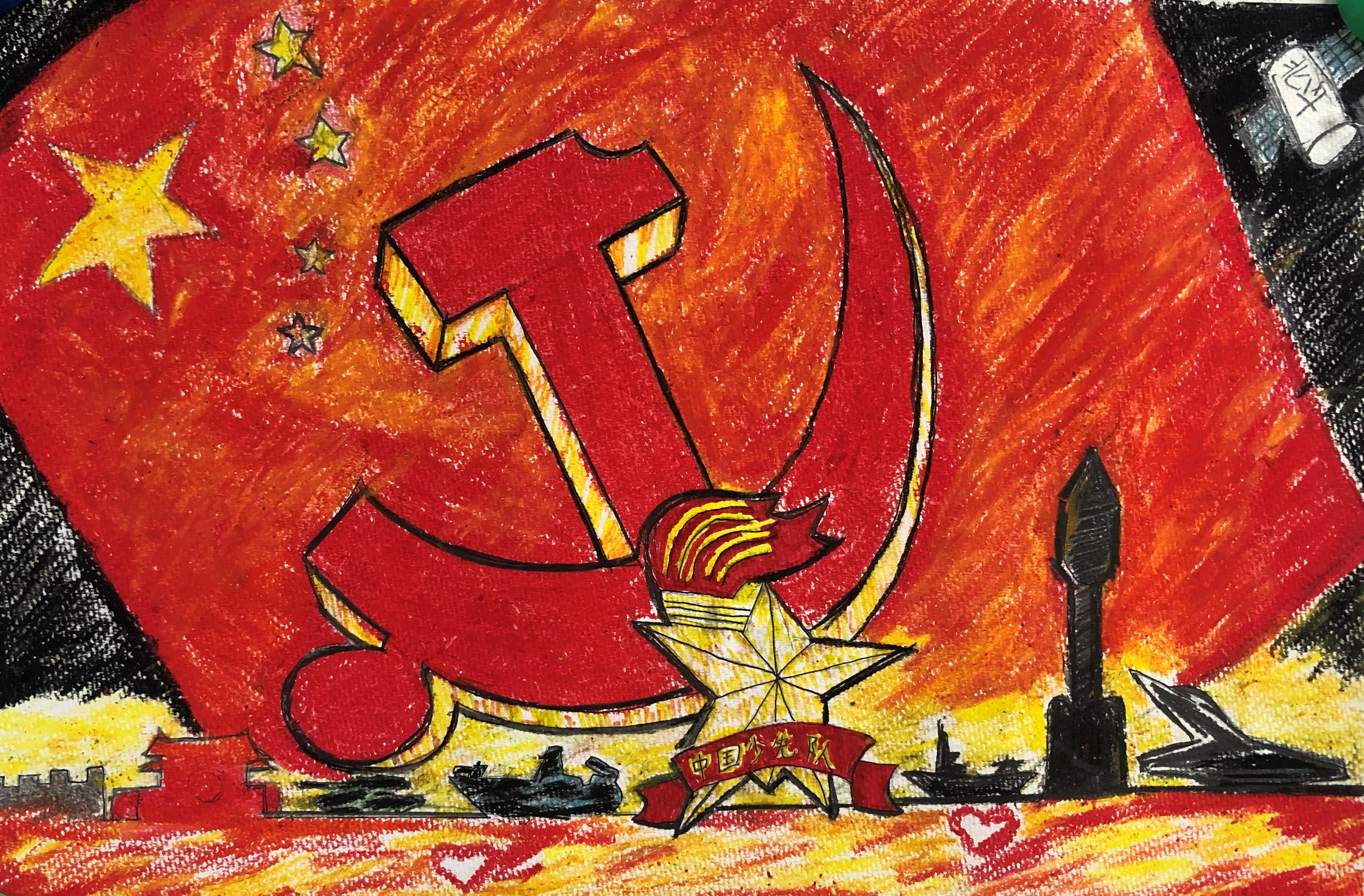 【小学学生活动】用画笔勾勒红色印记,用色彩点燃爱国情怀——小学