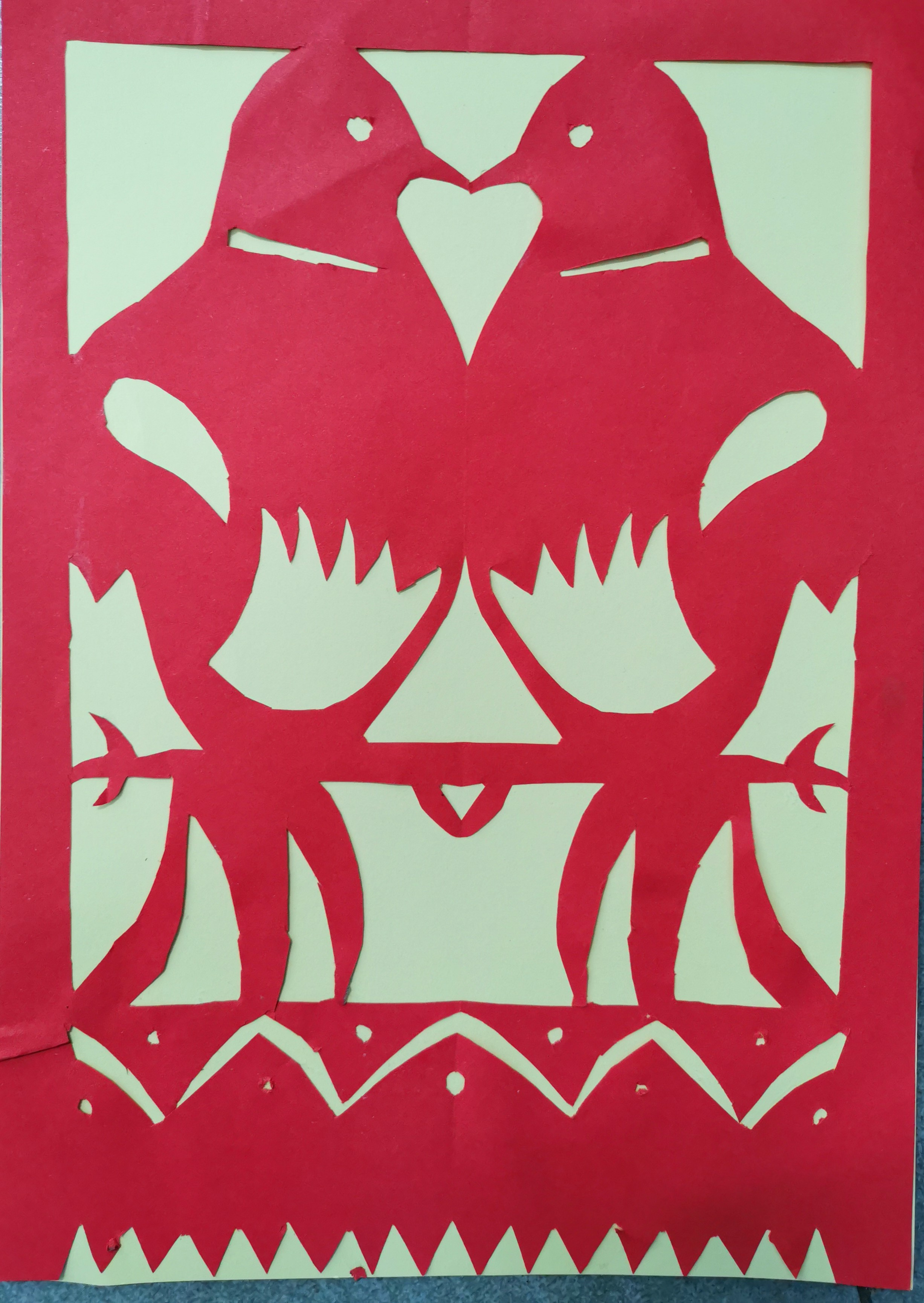 剪挂笺 过新年——小学四年级美术课堂作品展示